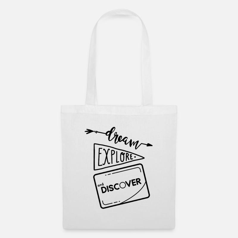 Dream, Explore and Discover 2 - Tote Bag - white