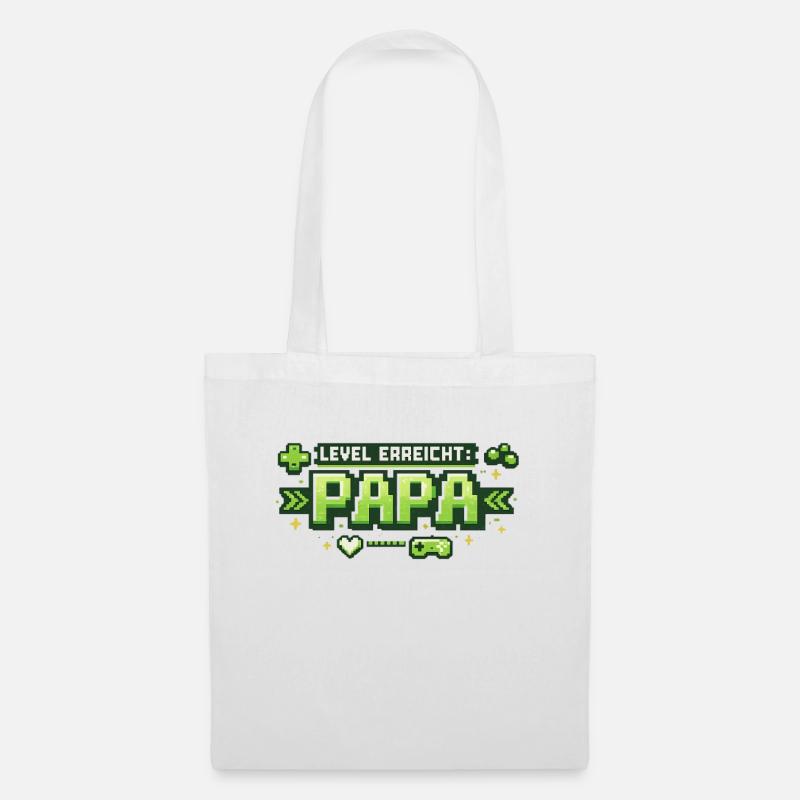 Level Reached Dad Gamer Gift - Tote Bag - white
