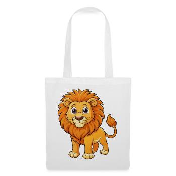 Lion - Sac en tissu - blanc - Devant