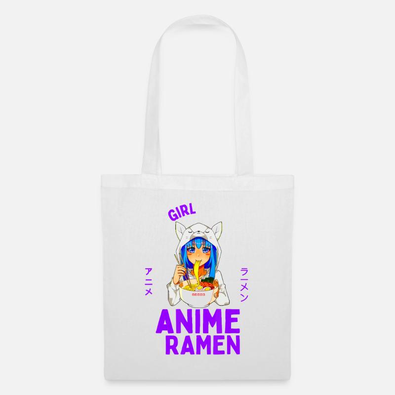 Nur ein Mädchen, das Anime liebt - Stoffbeutel - Weiß