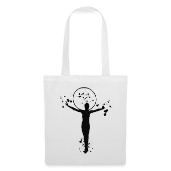 Gymnastique, cercleaux, gymnastique rythmique - Sac en tissu - blanc - Devant