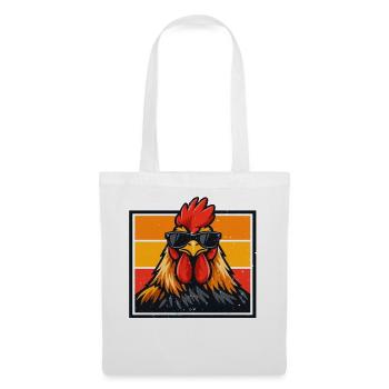 F-Caw-F Chicken Rooster Funny Meme Graphic - Tote Bag - white - Front