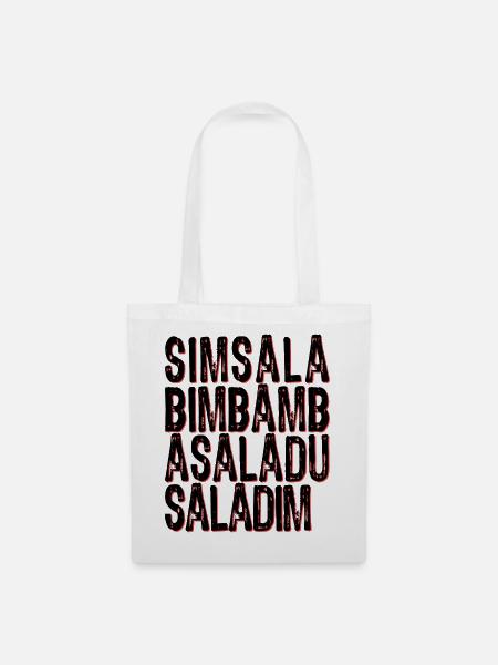 Simsalabimbambasaladusaladim - Stoffbeutel - Weiß