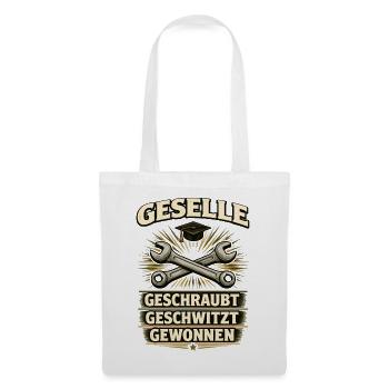 Geselle Gesellenprüfung bestanden Ausbildung - Stoffbeutel - Weiß - Vorne