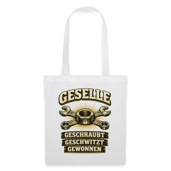 Geselle Gesellenprüfung bestanden Ausbildung - Stoffbeutel - Weiß - Vorne