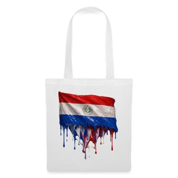 Art de la chute du drapeau du Paraguay - Sac en tissu - blanc - Devant
