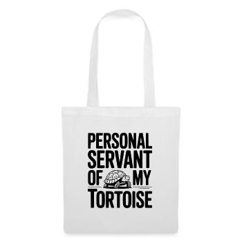 Serviteur personnel de ma tortue - Sac en tissu - blanc - Devant