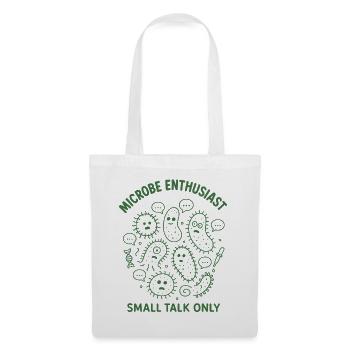 Microbe Talk Only | Microbiology Humor - Tote Bag - white - Front