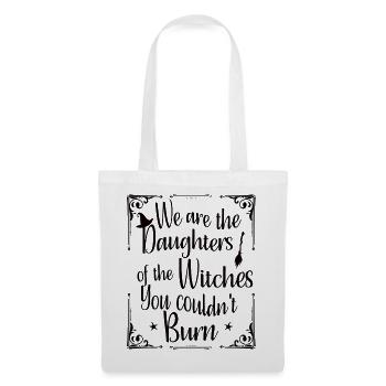 Nous sommes les filles des sorcières que tu n’as pas pu brûler - Sac en tissu - blanc - Devant