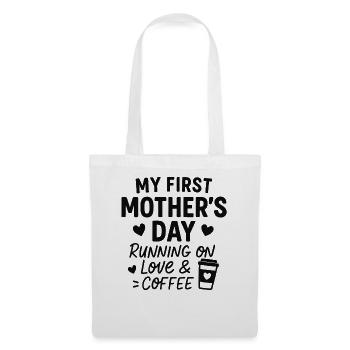 First Mother's Day Humor Mom Gift Idea Family - Tote Bag - white - Front