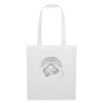 Paresseux souriant dans la nuit contraste - Sac en tissu - blanc - Devant