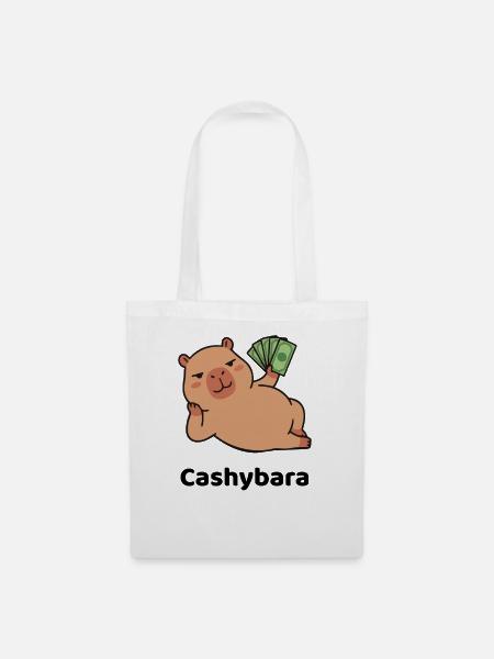 Geldschein Schwein - Cashybara - Moneymaker - Stoffbeutel - Weiß