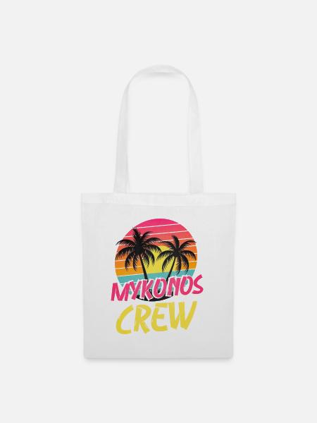 Mykonos Crew - Stoffbeutel - Weiß