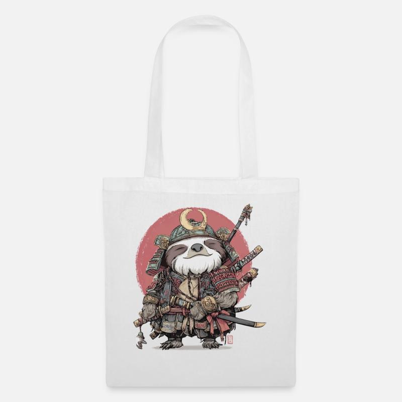 Sloth Samurai Armor - Tote Bag - white
