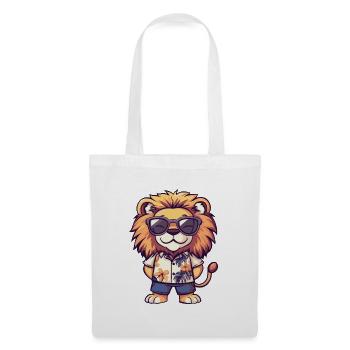 Lion Comic Vacation - Tote Bag - white - Front