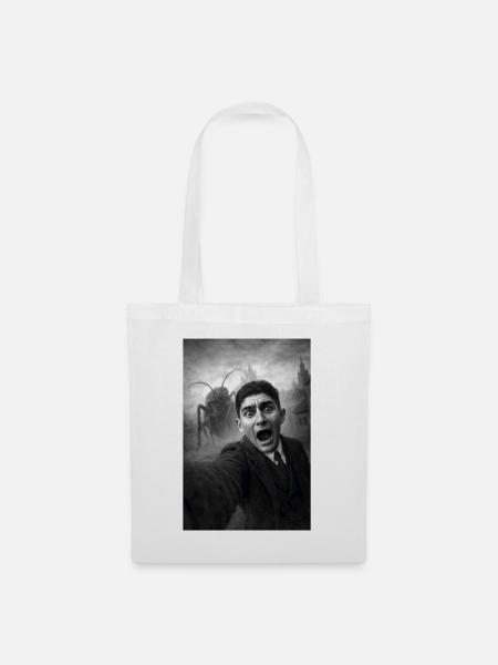 Franz Kafka Selfie Porträt - Stoffbeutel - Weiß