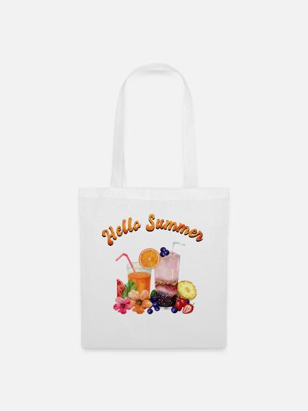 Hallo Sommer - Stoffbeutel - Weiß