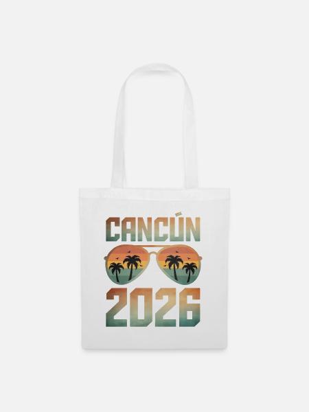 Cancun 2026 - Stoffbeutel - Weiß