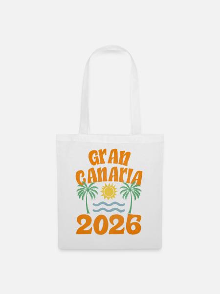 Gran Canaria 2026 - Stoffbeutel - Weiß