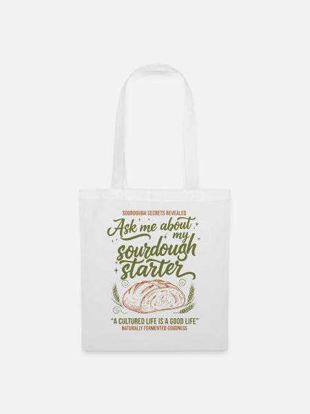 Sauerteigbrot-Backer-Bäcker-Ära - Stoffbeutel - Weiß