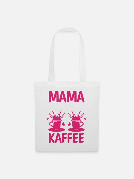 Kaffee Kaffeeliebhaber Mutter Mama - Stoffbeutel - Weiß