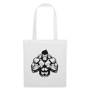 Gorilla Bodybuilding - Stoffbeutel - Weiß - Vorne