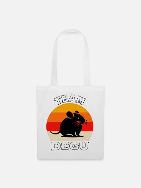 Team Degu - Stoffbeutel - Weiß