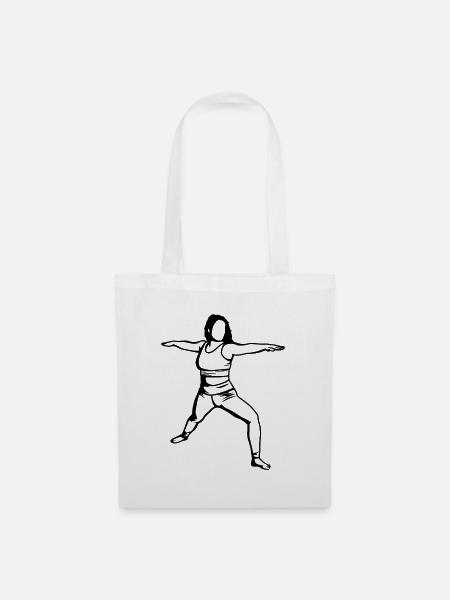 Yogini - Stoffbeutel - Weiß