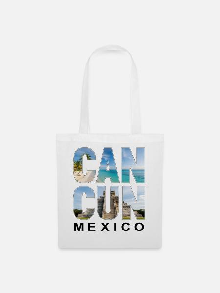 Cancun Mexico - Stoffbeutel - Weiß