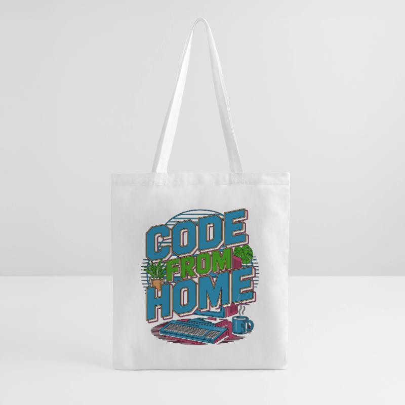 Remote Developer Code From Home Software Developer Stoffbeutel
