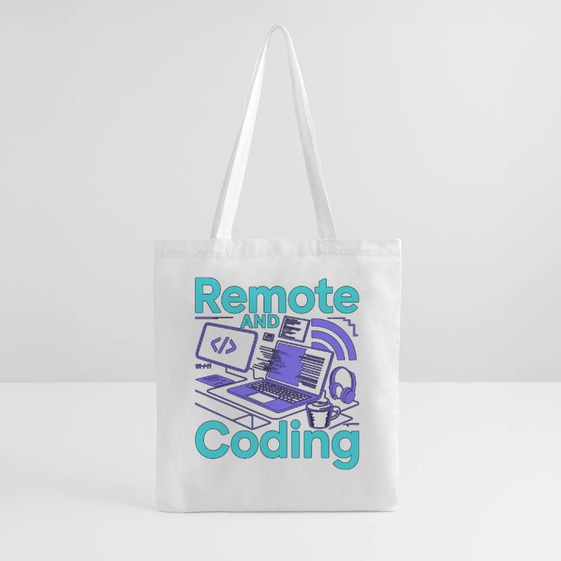 Remote Developer Remote And Coding Web Programmer Tote Bag