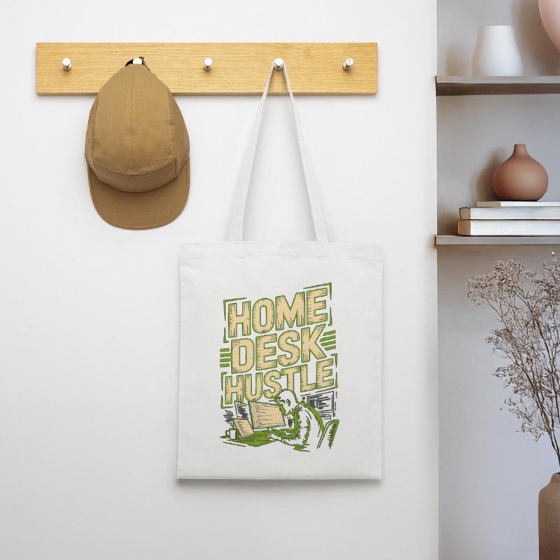 Remote Developer Home Desk Hustle Remote Coder Tote Bag