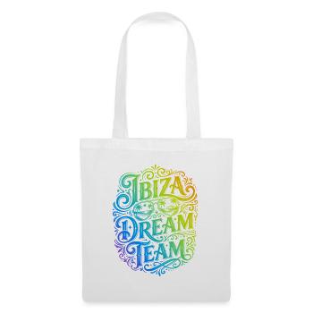 Ibiza Dream Team Colorée - Sac en tissu - blanc - Devant