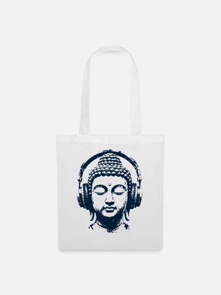 Zen Buddha - Stoffbeutel - Weiß