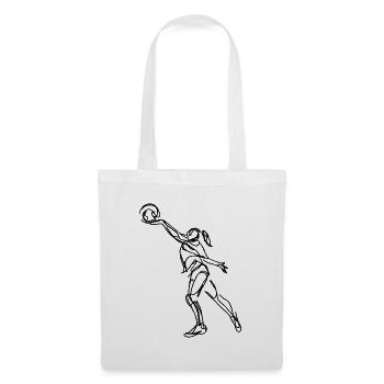 Joueur de volley-ball - Sac en tissu - blanc - Devant