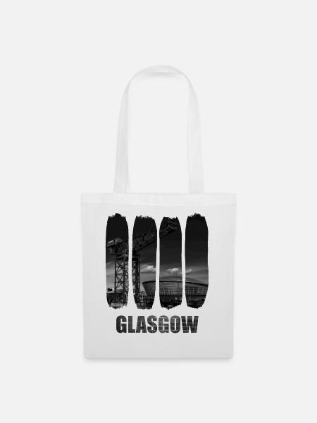 Glasgower Industriestadtlandschaft - Stoffbeutel - Weiß