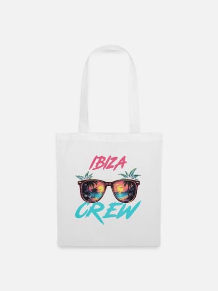 Ibiza Party Crew - Stoffbeutel - Weiß