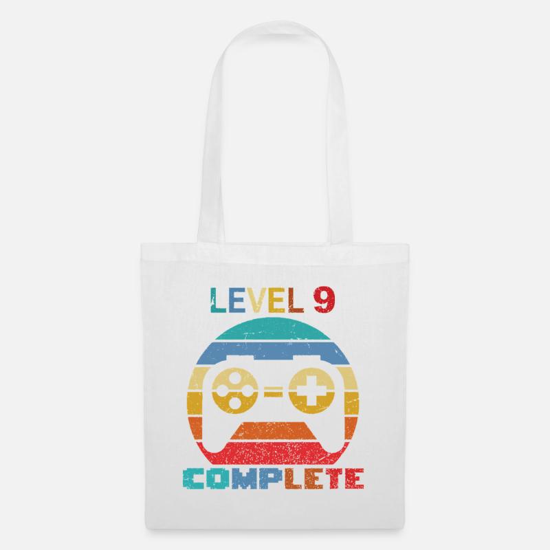 level 9 complete - Stoffbeutel - Weiß