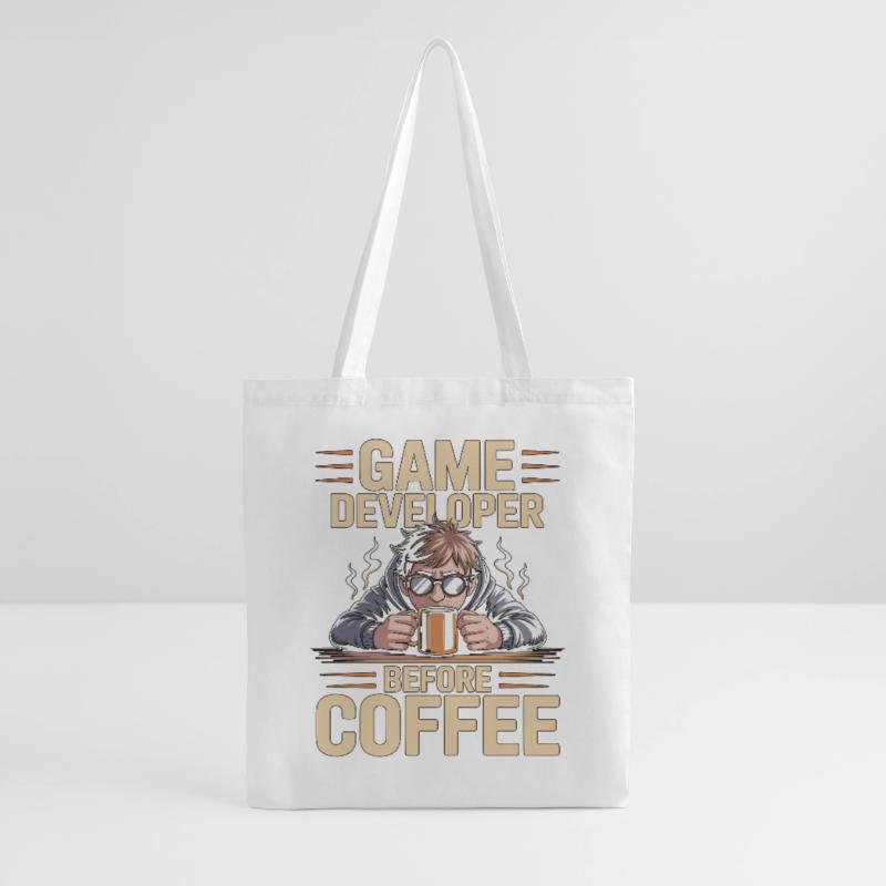 Game Developer Before Web Developer Coffee Lover Stoffbeutel