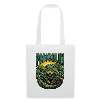 Pangolin Retro Vintage - Stoffbeutel - Weiß - Vorne