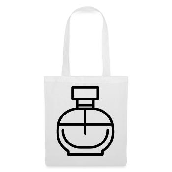 flacon de parfum - Sac en tissu - blanc - Devant
