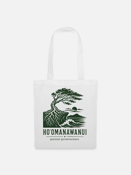 Hoomanawanui-Geduld - Stoffbeutel - Weiß