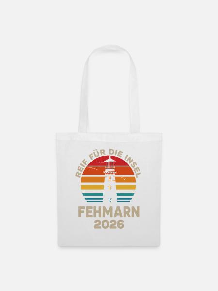 Inselidylle Fehmarn 2026 - Stoffbeutel - Weiß