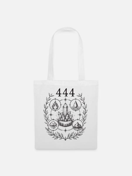 444 Kristallelemente - Stoffbeutel - Weiß