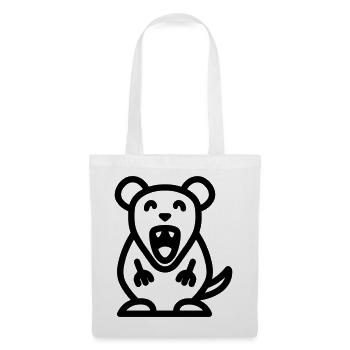 souris - Sac en tissu - blanc - Devant