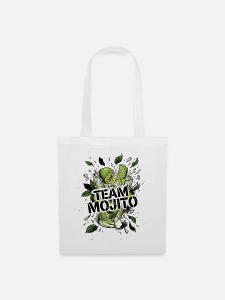 JGA Mojito Cocktail Barkeeper - Stoffbeutel - Weiß