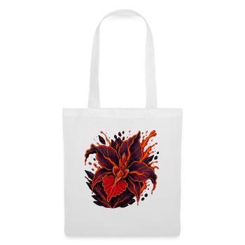 Lava Blossom Fire Flower - Tote Bag - white - Front