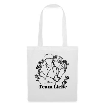 Team Liebe Jahrestag Geschenk Valentinstag Paar - Stoffbeutel - Weiß - Vorne