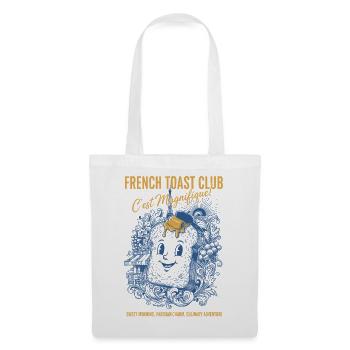Breakfast French Toast Club Cest Magnifique Brunch - Tote Bag - white - Front