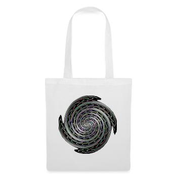 Farbwirbel Vortex Spiral - Stoffbeutel - Weiß - Vorne